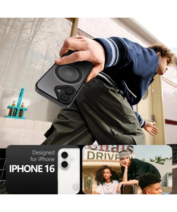 Tech-Protect MagRing MagSafe case for iPhone 16 - translucent