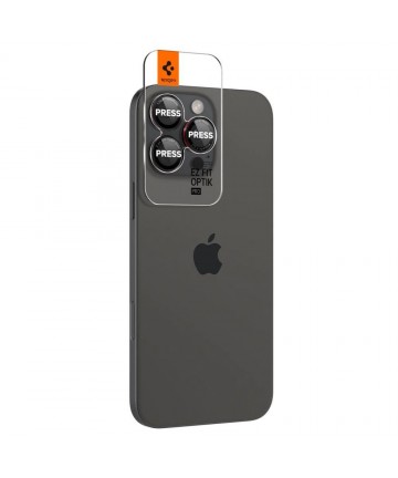 Spigen Optik Pro L-Series Glas.tR EZ Fit Tempered Glass for iPhone 14 Pro / Pro Max / 15 Pro / Pro Max / 16 Pro / 16 Pro Max / 1