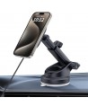 Tech-Protect MM15W-V6 15W Car Charger Holder with MagSafe for Dashboard and Air Vent - Black