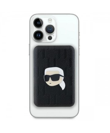 Karl Lagerfeld Powerbank inductive KLPB5FPGKSKIHK 16W 5000mAh black/black Karl Head Pin MagSafe