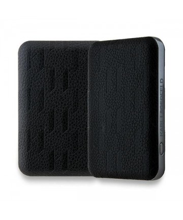 Karl Lagerfeld Powerbank inductive KLPB5FPGKSKIHK 16W 5000mAh black/black Karl Head Pin MagSafe
