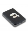 Karl Lagerfeld Powerbank inductive KLPB5FPGKSKIHK 16W 5000mAh black/black Karl Head Pin MagSafe