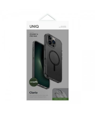 Uniq case Clario iPhone 16 Pro Max 6.9" Magclick Charging smoke