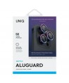 Uniq Optix Aluminum Camera Lens Protector iPhone 16 Pro 6.3" / 16 Pro Max 6.9" iridescent camera lens glass with applicator