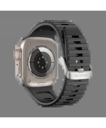 Decoded Ultra Traction Silicone Strap for Apple Watch 49 / 45 / 44 / 42 mm Gen 1-9 - SE - Black