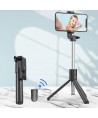 Selfie stick WRY1S telescopic tripod 0.7m for phone - black