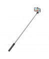 Selfie stick WHS1Y telescopic tripod 1m with phone holder - black