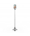 Selfie stick WHS1Y telescopic tripod 1m with phone holder - black