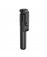 Selfie stick WHS1Y telescopic tripod 1m with phone holder - black