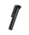 Selfie stick WHS1Y telescopic tripod 1m with phone holder - black