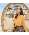 Selfie stick WHS1Y telescopic tripod 1m with phone holder - black