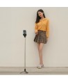 Selfie stick WHS1Y telescopic tripod 1m with phone holder - black