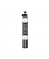 Selfie stick WC13YDS telescopic tripod 1.3m with double lamp and phone holder - black
