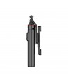 Selfie stick WC13YDS telescopic tripod 1.3m with double lamp and phone holder - black