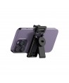Selfie stick WC13YDS telescopic tripod 1.3m with double lamp and phone holder - black