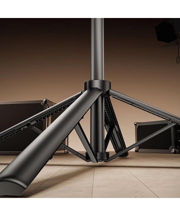 Selfie stick WH181D-Y1S 1.75m aluminum alloy telescopic tripod with dual lamp and phone holder - black
