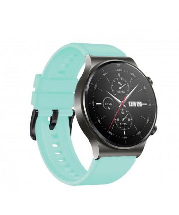 Silicone Strap for Huawei Watch GT 2 / 3 / 4 / 2 Pro / 3 Pro / 4 Pro / GT 2e - Light Green