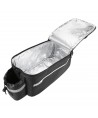 WYA26Y0S Thermal Bike Pannier Bag with Shoulder Strap - Black