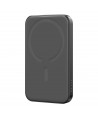 Powerbank Joyroom JR-W020 Mini 5000mAh USB-A USB-C inductive 20W - black + USB-C / USB-C cable