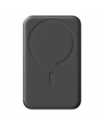 Powerbank Joyroom JR-W020 Mini 5000mAh USB-A USB-C inductive 20W - black + USB-C / USB-C cable