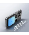 Powerbank Joyroom JR-W020 Mini 5000mAh USB-A USB-C inductive 20W - black + USB-C / USB-C cable