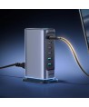 Joyroom JR-TCM02 Multiport GaN Charger 65W EU 4x USB-C 2x USB-A - Dark Gray