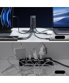 Joyroom JR-TCM02 Multiport GaN Charger 65W EU 4x USB-C 2x USB-A - Dark Gray