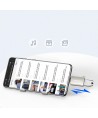 Joyroom S-H151 USB-C (male) / USB-A (female) Adapter with Lanyard Eyelet - Silver