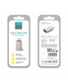 Joyroom S-H151 USB-C (male) / USB-A (female) Adapter with Lanyard Eyelet - Silver