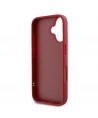 Karl Lagerfeld Diagonal Quilted Script iPhone 16 Case - Red