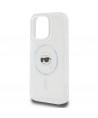Karl Lagerfeld IML Metal Karl Head MagSafe Case for iPhone 16 Pro - White