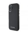Karl Lagerfeld FW Metal Plate MagSafe iPhone 16 Plus Case - Black