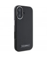 Karl Lagerfeld FW Metal Plate MagSafe iPhone 16 Plus Case - Black