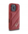 Karl Lagerfeld Quilted Signature iPhone 16 Pro Case - Red