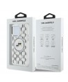 Karl Lagerfeld IML Monogram Karl & Choupette Head MagSafe iPhone 15 Pro Case - Clear