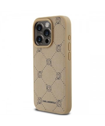 Karl Lagerfeld Magsafe Karl Head iPhone 15 Pro Case - Beige