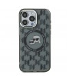 Karl Lagerfeld IML Monogram Karl & Choupette Head MagSafe iPhone 15 Case - Black