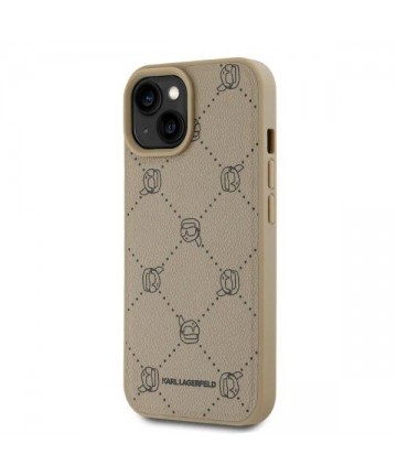 Karl Lagerfeld Magsafe Karl Head iPhone 15 Case - Beige