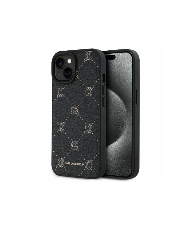 Karl Lagerfeld Magsafe Karl Head iPhone 15 Case - Black
