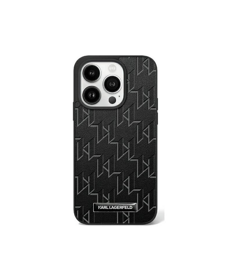 Karl Lagerfeld Hot Stamp Magsafe iPhone 16 Plus Case - Black