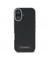 Karl Lagerfeld FW Metal Plate MagSafe iPhone 16 Case - Black