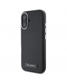 Karl Lagerfeld FW Metal Plate MagSafe iPhone 16 Case - Black