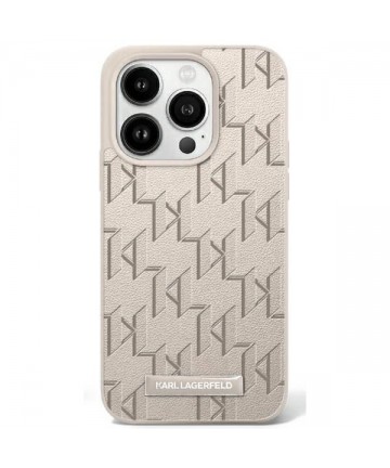 Karl Lagerfeld Hot Stamp Magsafe iPhone 16 Case - Beige