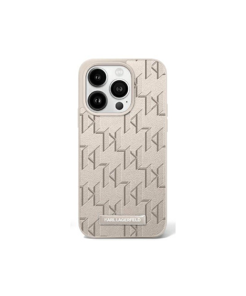 Karl Lagerfeld Hot Stamp Magsafe iPhone 16 Case - Beige