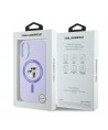 Karl Lagerfeld Silicone Karl&Choupette Ring MagSafe iPhone 16 Case - Purple