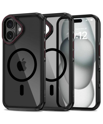 Tech-Protect MagHybrid MagSafe iPhone 16 Case - Black