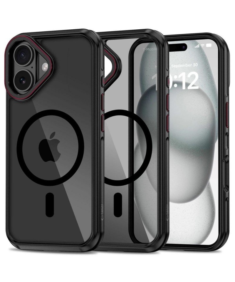 Tech-Protect MagHybrid MagSafe iPhone 16 Case - Black