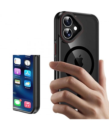 Tech-Protect MagHybrid MagSafe iPhone 16 Case - Black