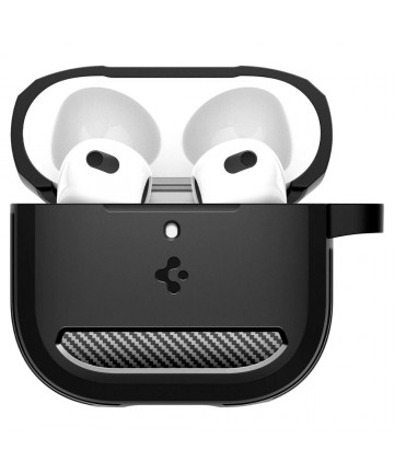 Spigen Rugged Armor Case for AirPods 4 - Black