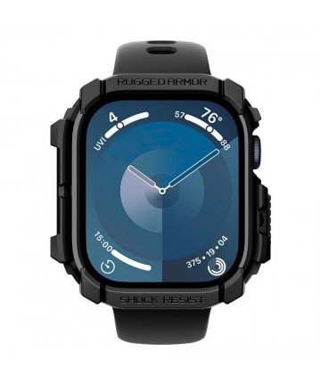Spigen Rugged Armor Case for Apple Watch 10 (42mm) - Black